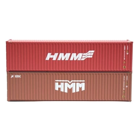Jacksonville Terminal 40 ft. N Scale HMM High Cube Mix Containers, 2PK JTC405805